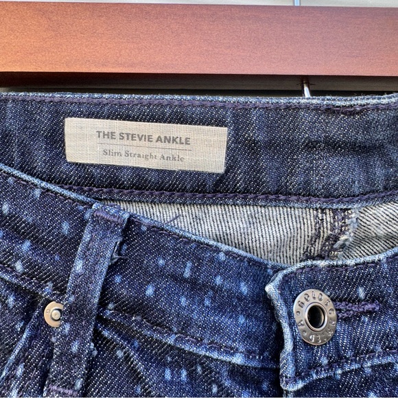 AG The Stevie Ankle Slim Straight Ankle Dot Size 30 - Picture 7 of 9